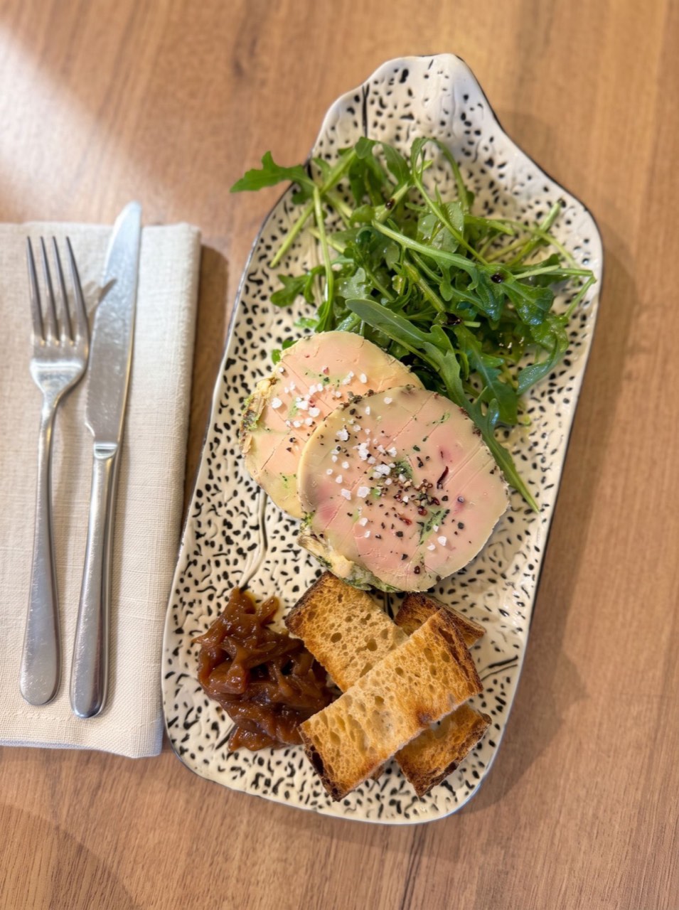 Foie gras au basilic